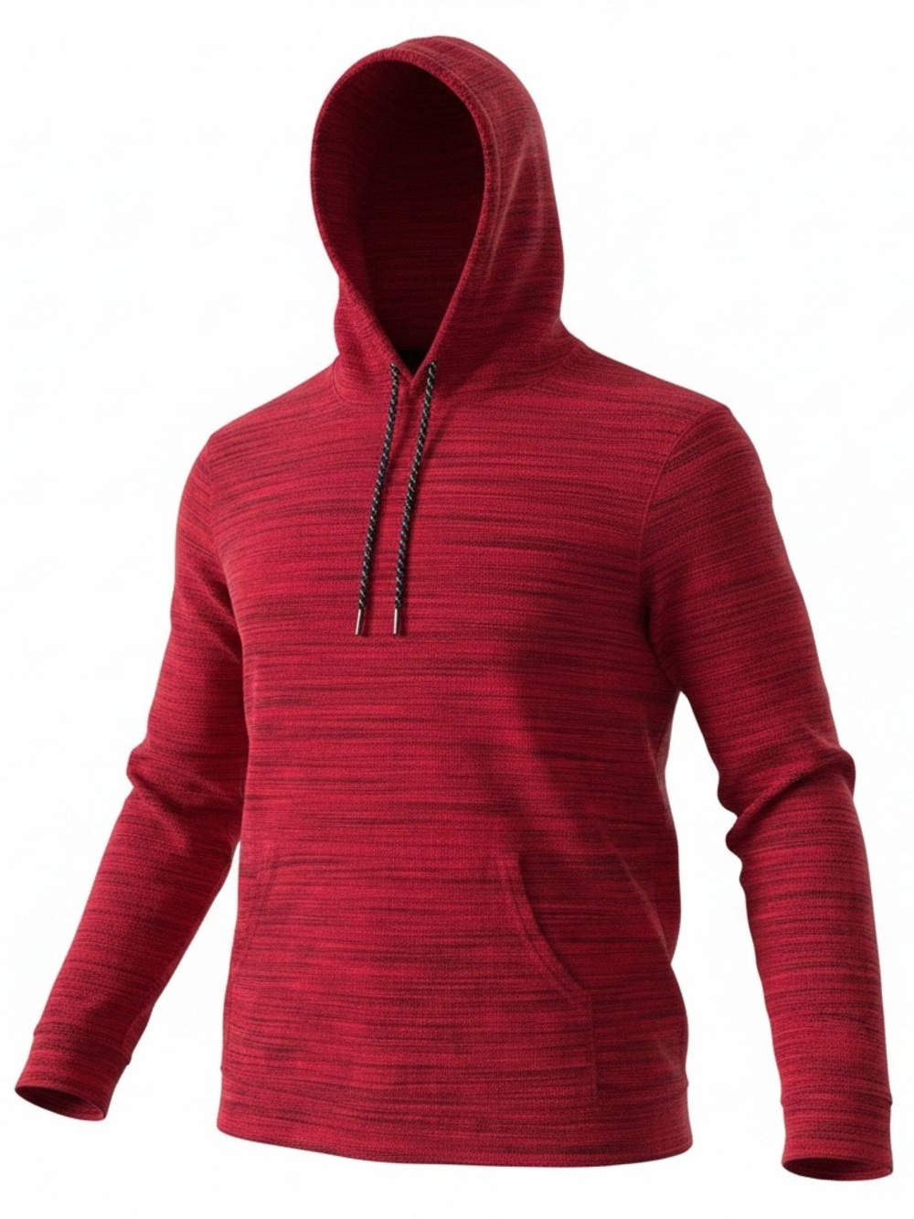 urban pipeline Men's Heathered Red Hooded Pullover